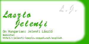 laszlo jelenfi business card