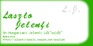 laszlo jelenfi business card